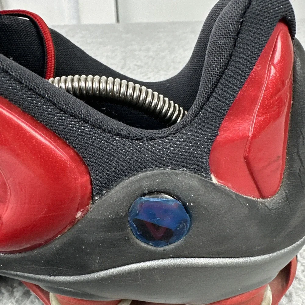 Vtg Y2K Nike Air Shox VC2‎ Low Shoes Men Size 12 White Red Black 303971-101 2002